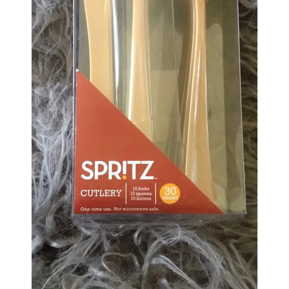 Spritz 30 count Cutlery Gold Silverware